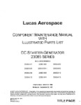 Lucas Aerospace 23085 Series 1997 Component Maintenance. w/Illustrated Parts List (part# LC23085001-97-M)