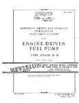M.C. MFG. CO. AN4101 (G-9) Fuel Pump Ops, Service, Overhaul, Parts (part# 03-10EG-1)