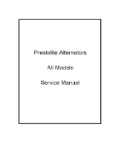 Prestolite Alternator Maintenance (part# PTSERVICEINFO-C)