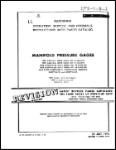 US Government Manifold Pressure Gages 1945 Operation, Maintenance, Overhaul, Parts (part# AN 05-70E-1 / 5P2-2-3-1)
