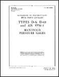 US Government Manifold Pressure Gages 1942 Handbook Of Instructions With Parts Catalog (part# 5P2-2-41)