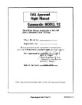 Aero Commander 112 Commander 1972-1973 Flight Manual (part# AC112-72-73-FC)