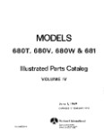 Aero Commander 680T, 680V, 680W & 681 Series Illustrated Parts Catalog (part# 680004-4)