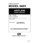 Aero Commander 680V 1967 Flight Manual (part# M6800009-1)