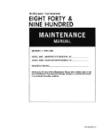 Aero Commander 690C (840), 690D (900) Maintenance Manual (part# M690004-2A)