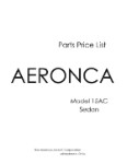Aeronca 15AC Series 1949 Parts Catalog (part# AE15AC-49-P-C)