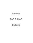 Aeronca 7AC & 11AC Bulletins Service, Letters & Bulletins (part# AE7AC,11ACSLB)