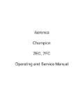 Aeronca 7EC, 7FC Champion Maintenance & Operating & Parts (part# AE7EC,7FCM)