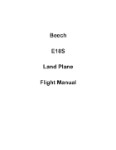 Beech E18S Series Flight Handbook (part# 414-180157)