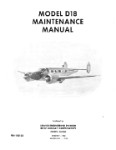 Beech D18 Series Maintenance Manual (part# 404-180155)
