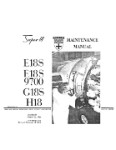 Beech E18S, E18S-9700, G18S-H18 Super18 Maintenance Manual (part# 414-180161)