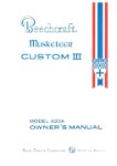 Beech A23A Musketeer Custom III Owner's Manual (part# 169-590001-9)