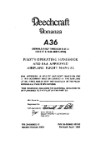 Beech 36, A36 POH Pilot's Operating Handbook & Flight (part# 36-590002-19)