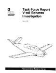 Beech V-Tail Bonanza Investigation  Report (part# BEVTAIL-IR-C)