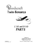 Beech C-50 & D-50 Parts Catalog (part# 50-590041-5)
