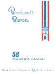 Beech 58 Series Owners Manual (part# 58-590000-1B)