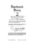 Beech 58, 58A Baron Pilot's Operating Handbook (part# 58-590000-31B)