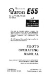 Beech E55 POH Pilot's Operating Handbook (part# 96-590010-11A1)