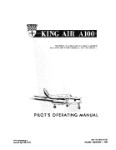 Beech King Air 100 Series POH Pilot's Operating Handbook (part# 100-590026-3)