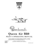 Beech Queen Air B-80 Series POH Pilot's Operating Handbook (part# 50-590211-3)
