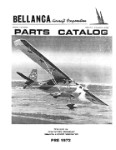 Bellanca Citabria 7ECA, 7GCAA, 7GCBC Parts Catalog Pre-1972 (part# BL7ECA--P-C)