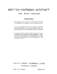 Britten-Norman  Islander/Trislander Service Bulletins (part# BBBN-SLB-C)