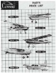 Cessna 140, 170, 190 Parts List Parts Price List (part# CE140,170,190-P)