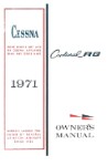 Cessna 177RG Cardinal 1971 Owner's Manual (part# D862-13)