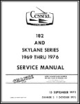 Cessna 182 & Skylane Series 1969-76 Maintenance Manual (part# D2006C3-13)