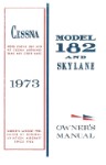 Cessna 182P Skylane 1973 Owners Manual (part# D1003-13)