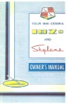 Cessna 182D Skylane 1961 Owner's Manual (part# P230-13)