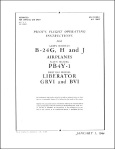 Consolidated B-24G, B-24H, B-24J, PB4Y-1 Flight Manual (part# AN 01-5EE-1)