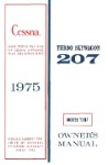 Cessna Turbo 207 Skywagon 1975 Owner's Manual