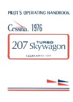 Cessna Turbo 207 Skywagon 1976 Pilot's Operating Handbook (part# D1068-13)
