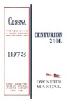 Cessna 210L Centurion 1973 Owner's Manual (part# D1006-13)