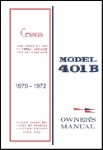 Cessna 401B 1970-1972 Owner's Manual (part# D928-13)