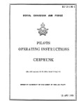 DeHavilland Chipmunk Series 1958 Pilot's Operating Instructions (part# EO 05-10B-1)