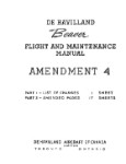 DeHavilland DHC-2 Beaver Flight and Maintenance Manual (part# AM.-3)