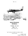 DeHavilland DHC-6 Twin Otter 1968 Maintenance Manual (part# PSM 1-6-2)