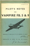 Vampire FB.5, FB.9 Pilot's Notes (part# AP 4099E,G PN)
