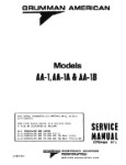Grumman AA-1, AA-1A, & AA-1B 1975 Maintenance Manual (part# AA1B-136-2)