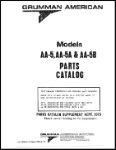 Grumman AA5, AA5A, AA5B 1972-76 Parts Catalog (part# AA5-134-2)