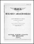 US Government Flight Investigation Of Loads NACA Research Memorandum (part# L8C30)