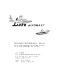 Lake Aircraft LA-4, LA-4A, LA-4B Parts Catalog (part# LKLA4,A,B-P-C)