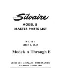 Luscombe  Model 8 1947 Master Parts List (part# LU8-47-P-C)