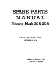 Mooney Mark 20 & 20A 1960 Spare Parts Manual (part# MOM20,A-60-P-C)