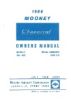 Mooney M20E Chaparral 1969 Owner's Manual (part# 69-20E-OM-B)