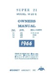Mooney M20E Super 21 1964-66 Owner's Manual (part# MOM20E64-66O)