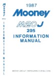 Mooney M20J (205) 1987 Pilot's Information Manual (part# MOM20J-87-POH-C)