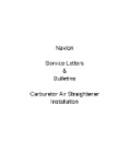 Navion  1947 Service Letters, Bulletins (part# NO.-12)